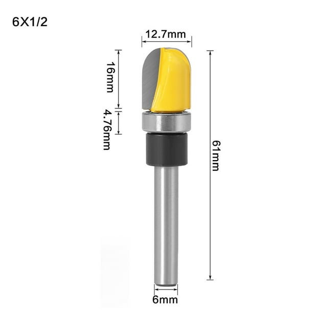 2Pcs Bottom Cleaning Dado Router Bit 6mm Cutting Dia UK 8mm Shank 2Pcs Bottom Cleaning Dado Router Bit 6mm Cutting Dia UK 8mm Shank